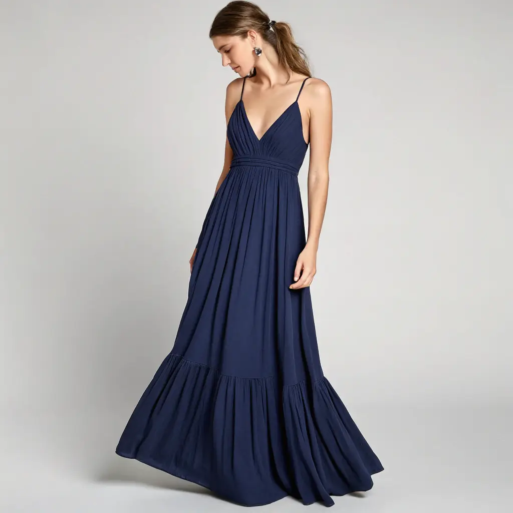 Aerospace Fabric Maxi Dress